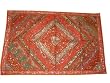 Ethnic Orange Vintage Sequin Beaded Sari Wall Hanging Tapestries From India 60x40