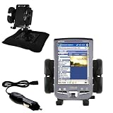 Asus MyPal A730w Auto Bean Bag Dash Holder with Car Charger - Uses Gomadic TipExchange