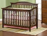 Child Craft Coventry Convertible Lifetime Crib, Mahogany, Full Size