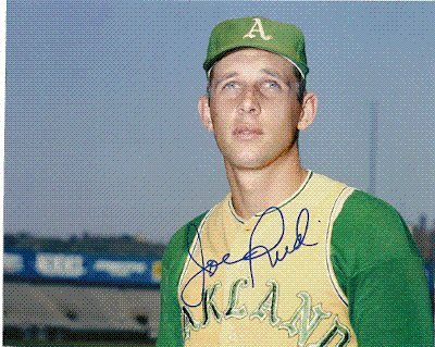 Autographed/Hand Signed 8x10 Photo Joe Rudi Oakland A's