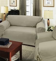 TWILL Loose Fit Chair Cover 35-43" arm to arm