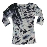 51SpRTo03gL. SL160  So Nikki   Girls Tie Dye Thermal Top, Navy, Light Blue, Pink