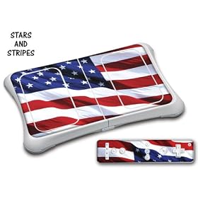 New Protective Skin for Nintendo Wii Fit Balance Board with "E Shock" impact protection - US Flag