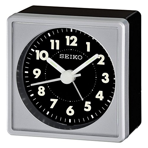Seiko QHE083SLH Alarm Clock - 2.25 in. Wide