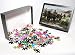 Photo Jigsaw Puzzle of Vigilantes burning a settlers home from North Wind Picture Archives