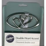 Wilton Double Heart Accent