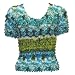 Short Sleeve Georgette Popcorn Shirt