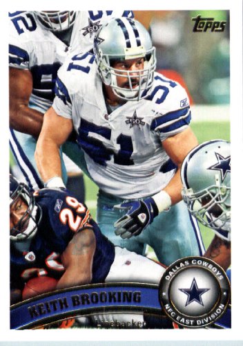 2011 Topps Football Card # 79 Keith Brooking - Dallas Cowboys - NFL Trading Card in a Protective Case!