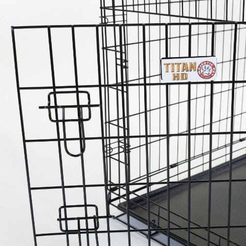 48" Double Door Folding Dog Crate Cage Two/2 Doors - Extra Large