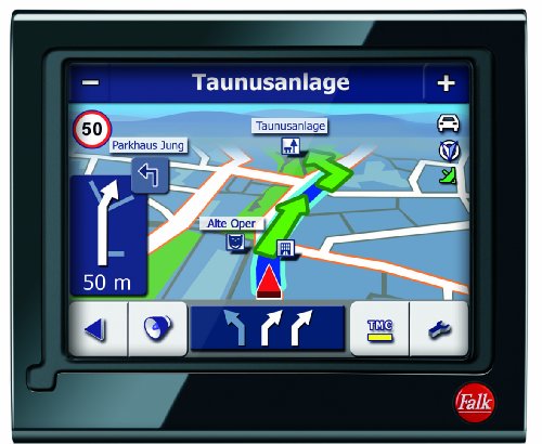 Falk M4 3rd Edition Navigationssystem inkl. TMC (8,9 cm (3,5 Zoll) Display, Kartenmaterial D/A/CH, Fahrspurassistent, StadtAktiv) schwarz