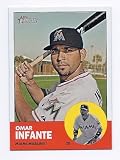 2012 Topps Heritage Short Print #464 Omar Infante Miami Marlins