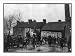 Historic Print (L): [Members of Coxey's Army: men and boys, with flag bearer in center]