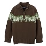 Toddler Boys' Cherokee Fairaisle Sweater - Chocolate