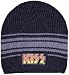 KISS - Logo - Black and Gray Striped Beanie Hat - OSFA