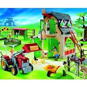 Playmobil France 4066 Jouet Premier Age Ferme avec Tracteur
