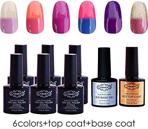 (Magical Sunlight UV Gel)- Newest Face Liglt Change Anther Colors UV nail polishnail kit box #6bt-01