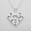 Necklace With 1.64ctw Precious Stones - Genuine Sapphires and Topazes in 925 Sterling silver. Total item weight 11.0g Length 19in