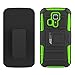 Kyocera Hydro Icon / Hydro Life Case - Armatus Gear (TM) Tactical Hybrid Armor Case 2-in-1 Dual Layer Protector with Kickstand and Holster Combo For Kyocera Hydro Icon C6730 / Hydro Life C6530 - Green