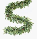9' Pre-lit Madison Pine Artificial Christmas Garland 100 Clear Lights