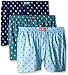 Original Penguin Men's 3-Pack Woven Boxers, Crystal Blue, Large
