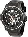 Stuhrling Original Men's 160F2.33551 Apocalypse Trinity Chronograph Black Ion-Plated Leather Watch