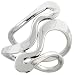 Sterling Silver Hand Made Freeform Wire Ring, 1 3/16 (30mm) wide