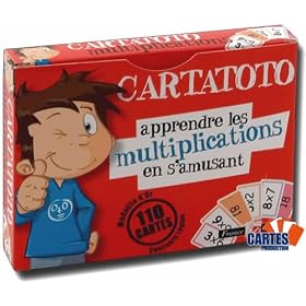 Jeu de 110 cartes : Cartatoto Multiplication