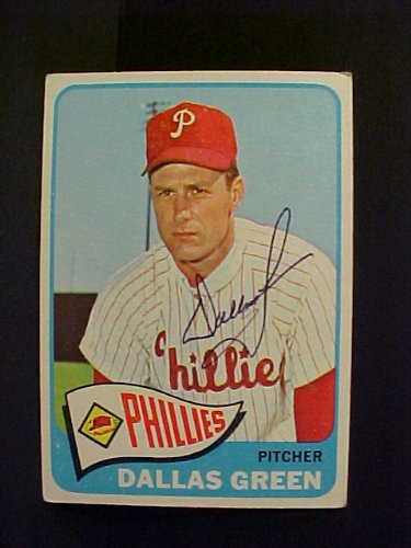 Dallas Green Philadelphia Phillies #203 1965 Topps Autographed Baseball Card at Amazon.com