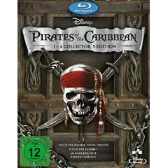 Pirates of the Caribbean -  Die Piraten-Quadrologie  [Blu-ray]