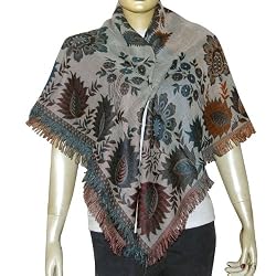 Gift Ideas Square Wool Winter Scarves 44 x 44 inches (sjmwr096)