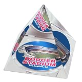 MLB Los Angeles Dodgers Stadium Crystal Pyramid Paperweight