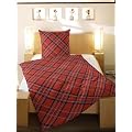 Fein Biber Bettw�sche 2tlg. 135x200 in rot