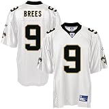 Drew Brees Jersey: Reebok White Replica #9 New Orleans Saints Jersey