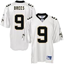 Drew Brees Jersey: Reebok White Replica #9 New Orleans Saints Jersey