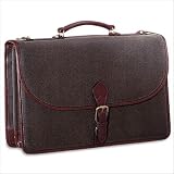 Brown Jack Georges Nevada Collection Double Gusset Flapover with Open Back Pocket