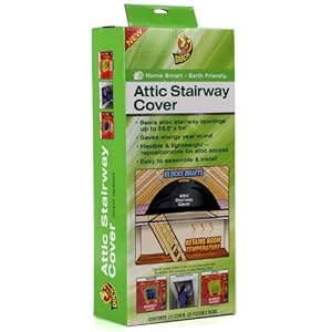 Duck Brand 281228 25.5 by 54-Inch Energy-Saving Attic Stairway Cover