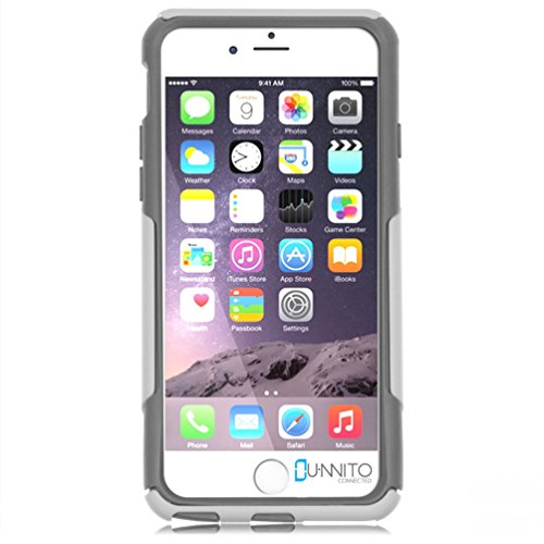 iPhone 6 Case – Hybrid Commuter Case | Slim Cover with Hard Shell Design and Soft Inner Layer Compatible with iPhone 6S White Case - Calcutta Marble