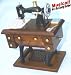 Musical - 7¾ Inch Tall Antique Treadle Sewing Machine - Buttons & Bows