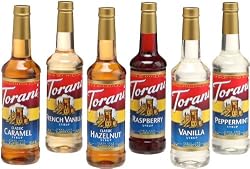 Torani Variety Pack, Regular, 25.4-Ounce Bottles (Pack of 6)