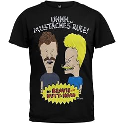 Beavis And Butthead - Mustaches Rule Soft T-Shirt