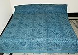 Bed sheets Home Decor Indian Rajrang Mirror Silk Embroidery Bedspread