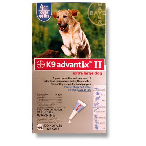 Bayer K9 Advantix II Blue 4-Month Flea & Tick 