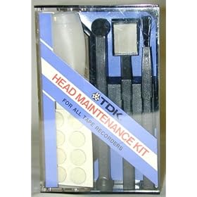 Cassette Tape Head Maintenance Kit Cleaner (Cleaning, Cassettes, Tapes, Audio)