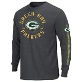 NFL Men's Green Bay Packers Gridiron Tough III Long Sleeve Basic Tee