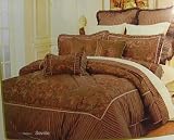 16 Piece Bedroom Ensemble Comforter Set Bed in a Bag King