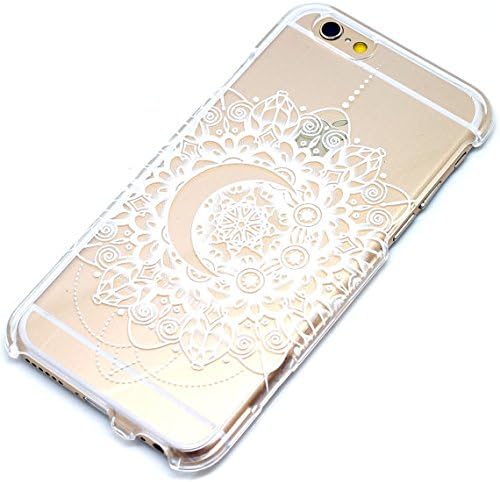White Crescent Moon Mandala Henna Style Phone Case - iPhone 5 & 5s