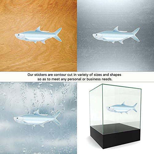 Decal Stickers Ocean Fishing Motorbike Boat vacation float adriatic sun (12 X 4,53 Inches) Fully Waterproof Printed vinyl sticker