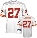 Larry Johnson Jersey: Reebok Authentic White #27 Kansas City Chiefs Jersey - 56