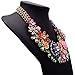 Girl Era Womens Acrylic 3D Crystal Flowers Big Heavy Costume Jewelry Charm Gold Necklace