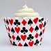 Dress My Cupcake Las Vegas Casino Cupcake Wrappers, Set of 12 - Liner Wraps Accents for Cupcakes, Treats, Sweets & Baked Goodies